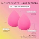 Freeman Puffs N' Stuff Powder Puffs + Liquid Sponges 8 Count Set, Makeup Blending Sponges For Liquid & Cream Foundation & Concealer, Triangle Powder Puff For Setting Powder, Vegan & Cruelty Free