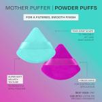 Freeman Puffs N' Stuff Powder Puffs + Liquid Sponges 8 Count Set, Makeup Blending Sponges For Liquid & Cream Foundation & Concealer, Triangle Powder Puff For Setting Powder, Vegan & Cruelty Free