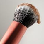 Real Techniques Expert Face Professional Foundation Makeup Brush for Even Streak Free Application, Dense Bristles For Buffing, Orange, 1 Count