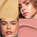 FOCALLURE Liquid Blush and Highlighter Duo - Velvety Weightless Face Makeup Set, Buildable Dewy Cheek Tint & Luminizer, Smudge-Proof Long Lasting, Natural Glow Cheekbones,Sunset Veil