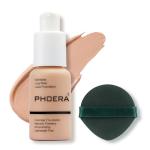 PHOERA 30ml Foundation Liquid,Full Coverage Foundation 24HR Matte Oil Control Concealer Face Liquid Foundation,Flawless Cream Smooth Brighten Long Lasting (103# Warm Peach)