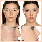 PHOERA 30ml Foundation Liquid,Full Coverage Foundation 24HR Matte Oil Control Concealer Face Liquid Foundation,Flawless Cream Smooth Brighten Long Lasting (103# Warm Peach)