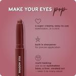 ColourPop Shadow Stix - Cream Eyeshadow Stick with Long-Lasting Color - Multi-Use Cream Makeup with a Built-In Sharpener & Precise Tip for Easy Application - Plum Tart (0.05 oz)