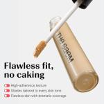 THESAEM Cover Perfection Tip Concealer 0.2 fl.oz. - 1.25 Light Beige Warm Beige for Light Skin Tones 20-21 - High Coverage Long Lasting Concealer - Korean Makeup for Dark Circles & Blemishes