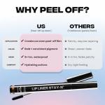 Sacheu Lip Liner STAY-N Peel Off Lip Stain — Long Lasting Waterproof Lip Tint with Hyaluronic Acid & Vitamin E — Transfer Proof Matte Finish, Vegan & Cruelty-Free (MUAH-VE)