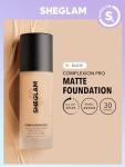SHEGLAM Full Coverage Foundation Makeup Long Lasting Waterproof Matte Dewy Liquid Foundation - Nude