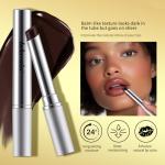 3PCS Honey Lipstick Tinted Lip Balm - Sheer Hydrating Lipstick for All Skin Tones - Moisturizing Lip Color, Nourishing Lip Balm with a Hint of Natural Black Cherry Tint (Black & Nude & Pink)