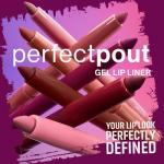 wet n wild Lip Liner Perfect Pout Matte Retractable Gel Lip Liner Pencil, Plum Together