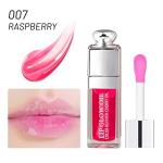 GECOMO Hydrating Lip Glow Oil, Lip Oil Gloss Transparent Toot Tinted Nourishing Long Lasting Repairing Lightening Lip Lines (RASPBERRY) 0.2 OZ