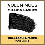 L’Oreal Paris Makeup Voluminous Million Lashes Mascara, Volumizing Collagen Infused Eye Makeup, Amplifying Mascara Brush, Washable, Blackest Black, 0.3 Fl Oz., 1 Count