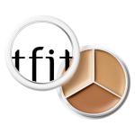TFIT Multi-Use Pot Concealer - Triple Palette | High-Pigmented, Full Coverage & Crease-Proof | Korean Concealer for Dark Circles, Redness & Blemishes (01 Neutral, 0.52 Oz)