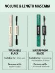 SHEGLAM 2 In 1 Black Volume and Length Waterproof Mascara Long Lasting Dual-Ended Tubing Eye Makeup