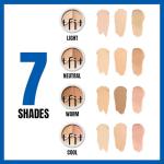 TFIT Multi-Use Pot Concealer - Triple Palette | High-Pigmented, Full Coverage & Crease-Proof | Korean Concealer for Dark Circles, Redness & Blemishes (01 Neutral, 0.52 Oz)