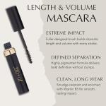 Xtreme Lashes Length & Volume Mascara, Black, 0.25 Oz, Lash Extension Compatible, Long-Lasting Waterproof Makeup, Vitamin B5 Enriched, Smudge, Flake & Clump Proof