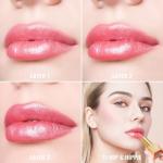 Oulac Pink Lipstick for Women with Metallic 3D Shine Lightweight Hydrating Formula, High Impact Lip Color, Vegan Beauty, Full Coverage Lip Makeup, Christmas Gifts for Women, Hip & Hippie(11)