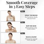 Jerome Alexander MagicMinerals AirBrush Foundation, Spray Makeup with Skincare Active Ingredients, Ultra-Light, Buildable, Full Coverage Formula (Light Medium)