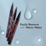 Heroine Make Smooth Liquid Eyeliner Super Keep, Smudge-Proof Liquid Eyeliner & Easy to wash off with warm water Doesn't Blur, Even After Tears, Bitter Brown