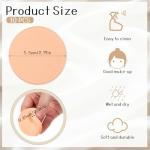 Piriuuo 10 Pcs Round Makeup Sponges for Foundation, Foundation Sponge Dry and Wet Makeup Pads Professional Cosmetic Sponge Round Foam Pad for Liquid Foundations Cream Concealer