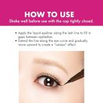 Heroine Make Smooth Liquid Eyeliner Super Keep, Smudge-Proof Liquid Eyeliner & Easy to wash off with warm water Doesn't Blur, Even After Tears, Bitter Brown