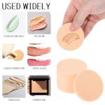 Piriuuo 10 Pcs Round Makeup Sponges for Foundation, Foundation Sponge Dry and Wet Makeup Pads Professional Cosmetic Sponge Round Foam Pad for Liquid Foundations Cream Concealer