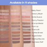 ALLEYOOP 11th Hour Waterproof Cream Eyeshadow Stick – Long-Lasting Eye Shadow Pencil & Eyeliner, Cream to Powder Stick & Highlighter – Smudge-Proof Eyeshadow Matte, Mauve Matte