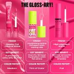 NYX PROFESSIONAL MAKEUP Jelly Job Lip Gloss, Lip Tint Gloss with Full-Bodied, Smoothing, and Hyper-Glossy Shine - Toast N' Jelly (Pale Nude)