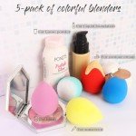 BEAKEY 5-Piece Makeup Sponge Set for All Formulas
