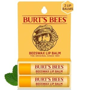 Burt's Bees Natural Beeswax Lip Balm - 2 Tubes