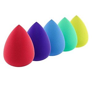 Zenda Naturals Makeup Sponge Set - 5 Egg-Shaped Blenders