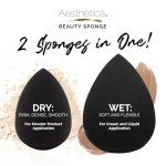Aesthetica Vegan Makeup Sponge Blender - Latex Free
