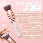 10-Piece Kabuki Makeup Brush Set for All Products