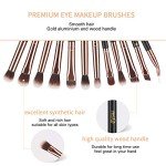 12pcs Rose Gold Eye Makeup Brush Set