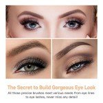 12pcs Rose Gold Eye Makeup Brush Set