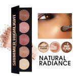 5-Color Highlighter & Bronzer Makeup Palette