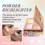 Radiant Highlighter Palette with Mirror - Vegan Formula