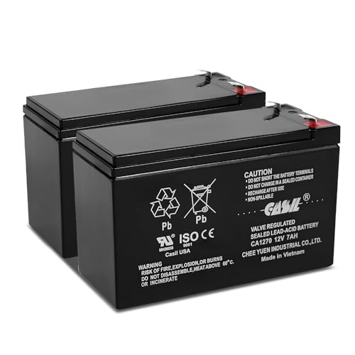 Casil 12V 7Ah Electric Scooter Battery 2-Pack