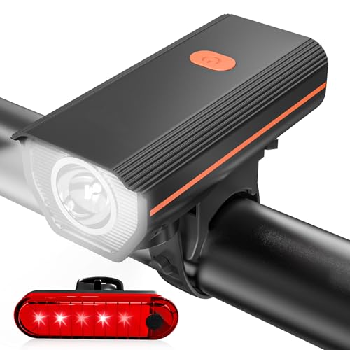Ultra Bright Rechargeable Bike Lights Set