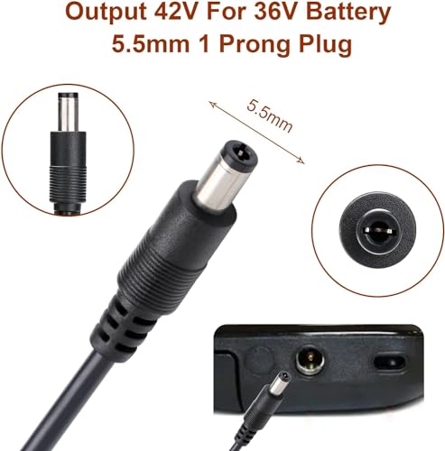 Universal 42V Electric Scooter Charger for 36V Batteries