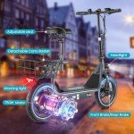 Caroma Peak 1200W Adjustable Electric Scooter with Seat