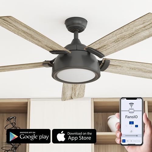 Smart Ceiling Fan with Remote Control, 52