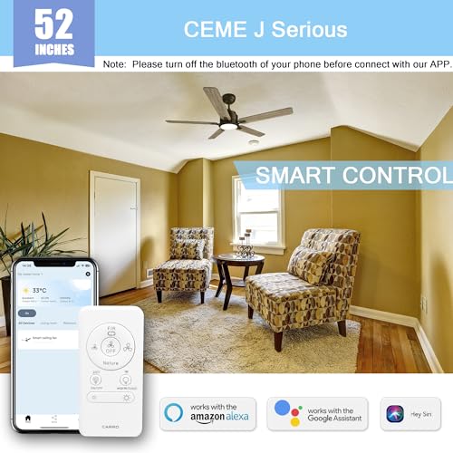Smart Ceiling Fan with Alexa Compatibility