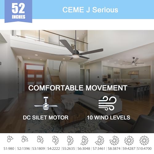 Smart Ceiling Fan with Alexa Compatibility
