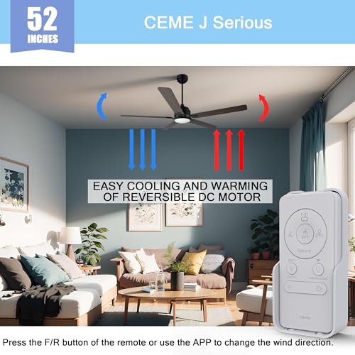 Smart Ceiling Fan with Alexa Compatibility