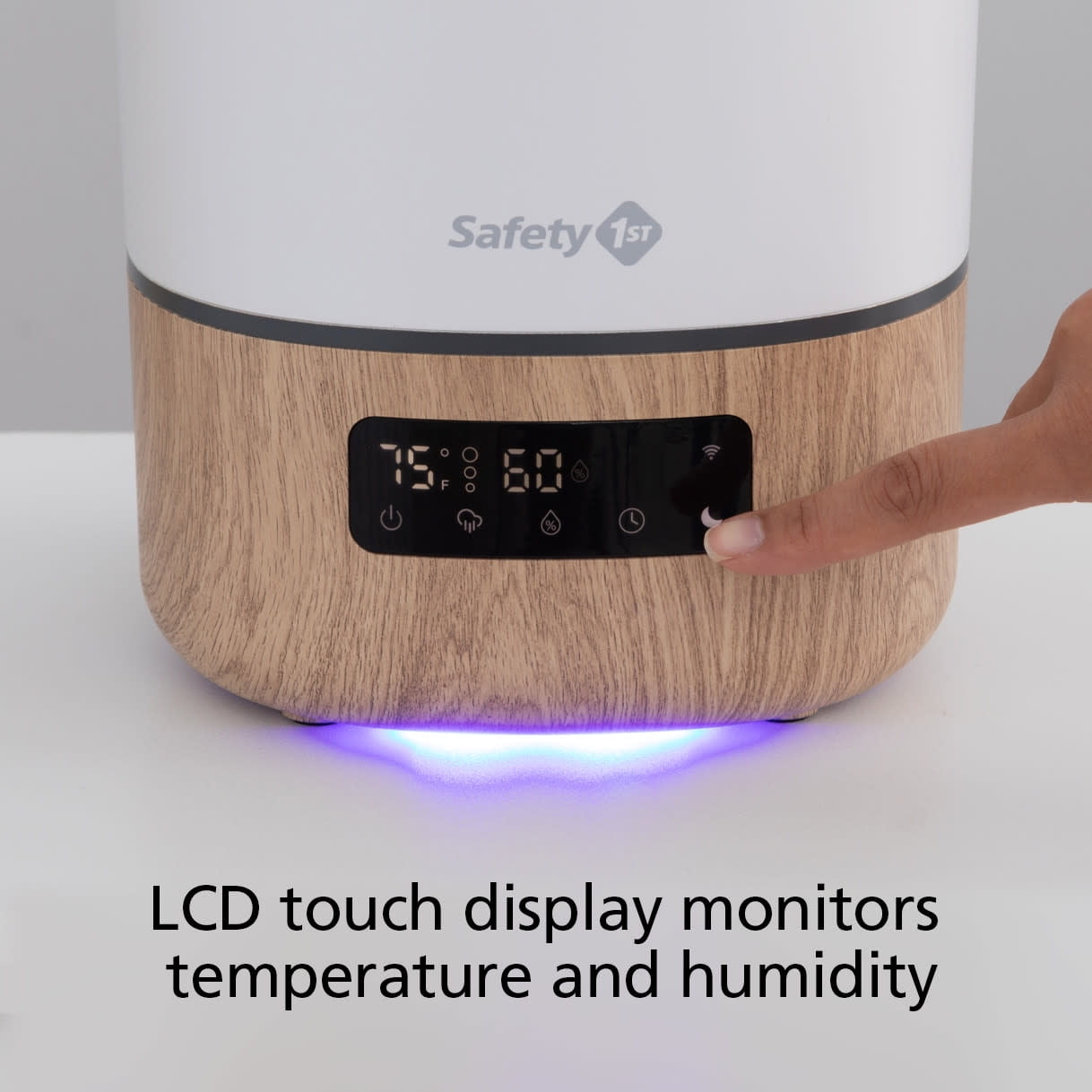 Safety 1ˢᵗ Smart Humidifier, Natural with White
