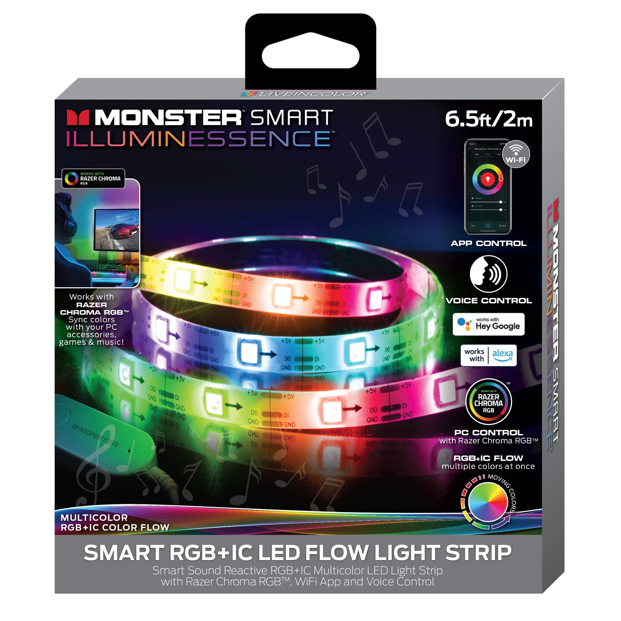 Smart LED Light Strip with App and Voice Control