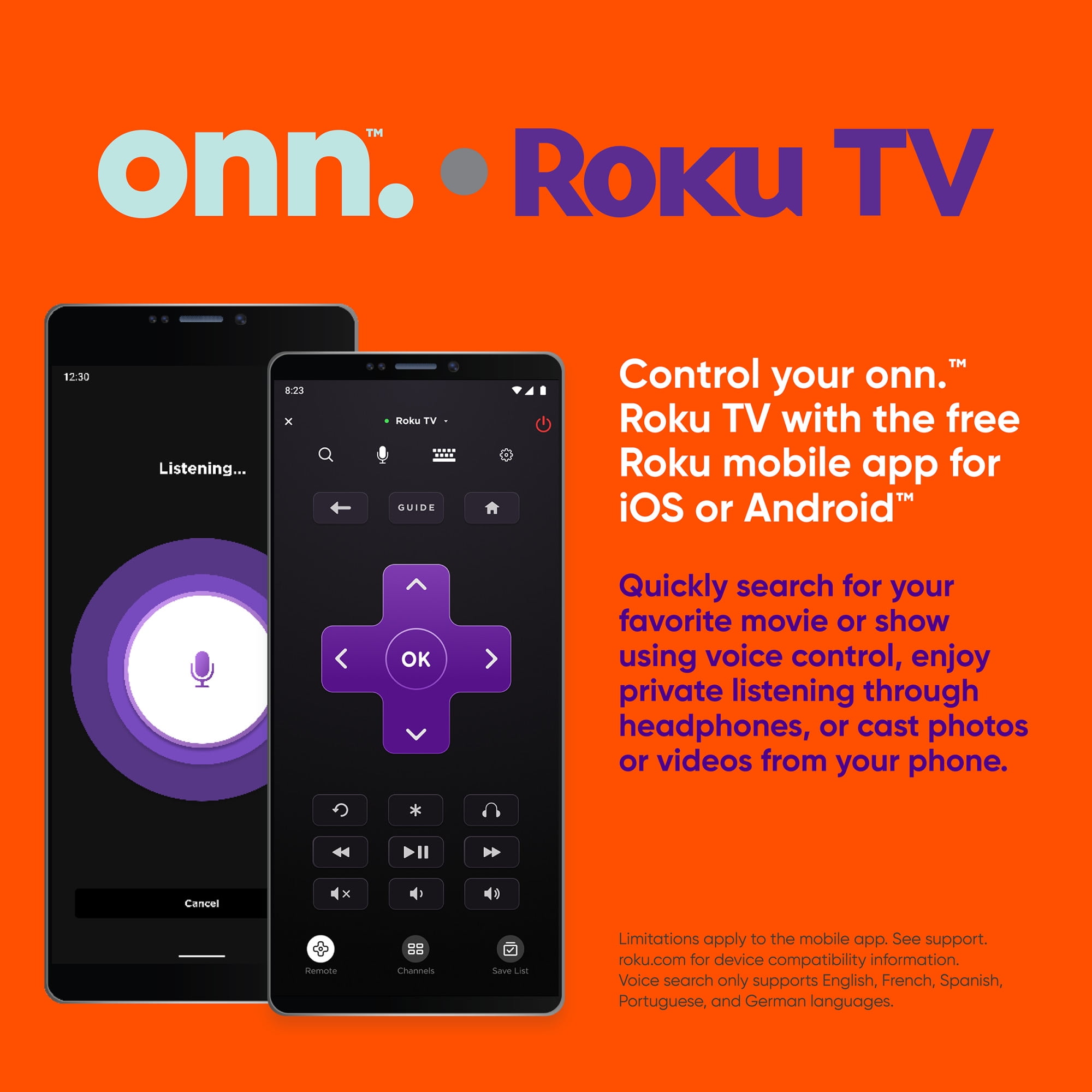 50" 4K UHD Roku Smart TV