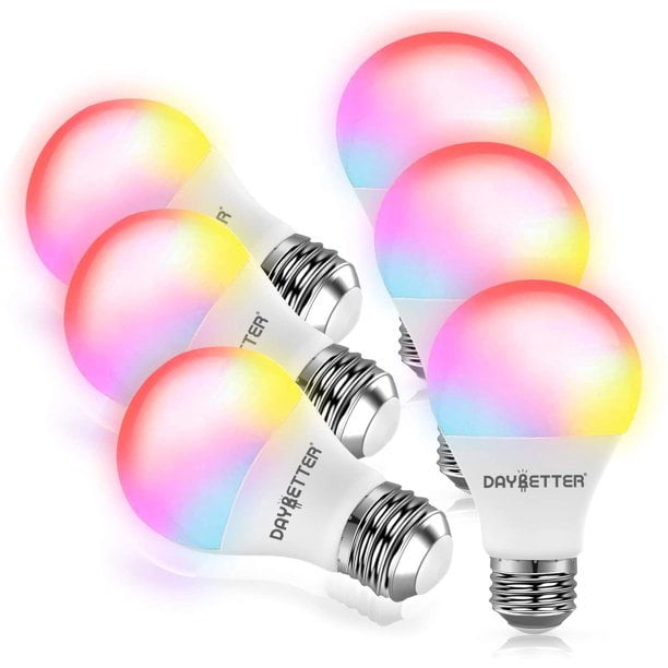 DAYBETTER 6-Pack Wi-Fi Color Changing Bulbs