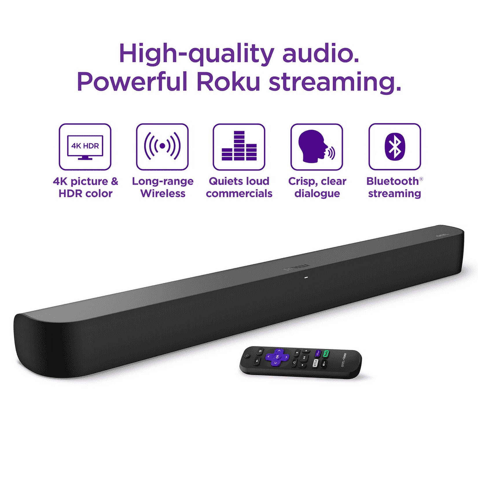 Onn Roku Smart Soundbar with 4K Player