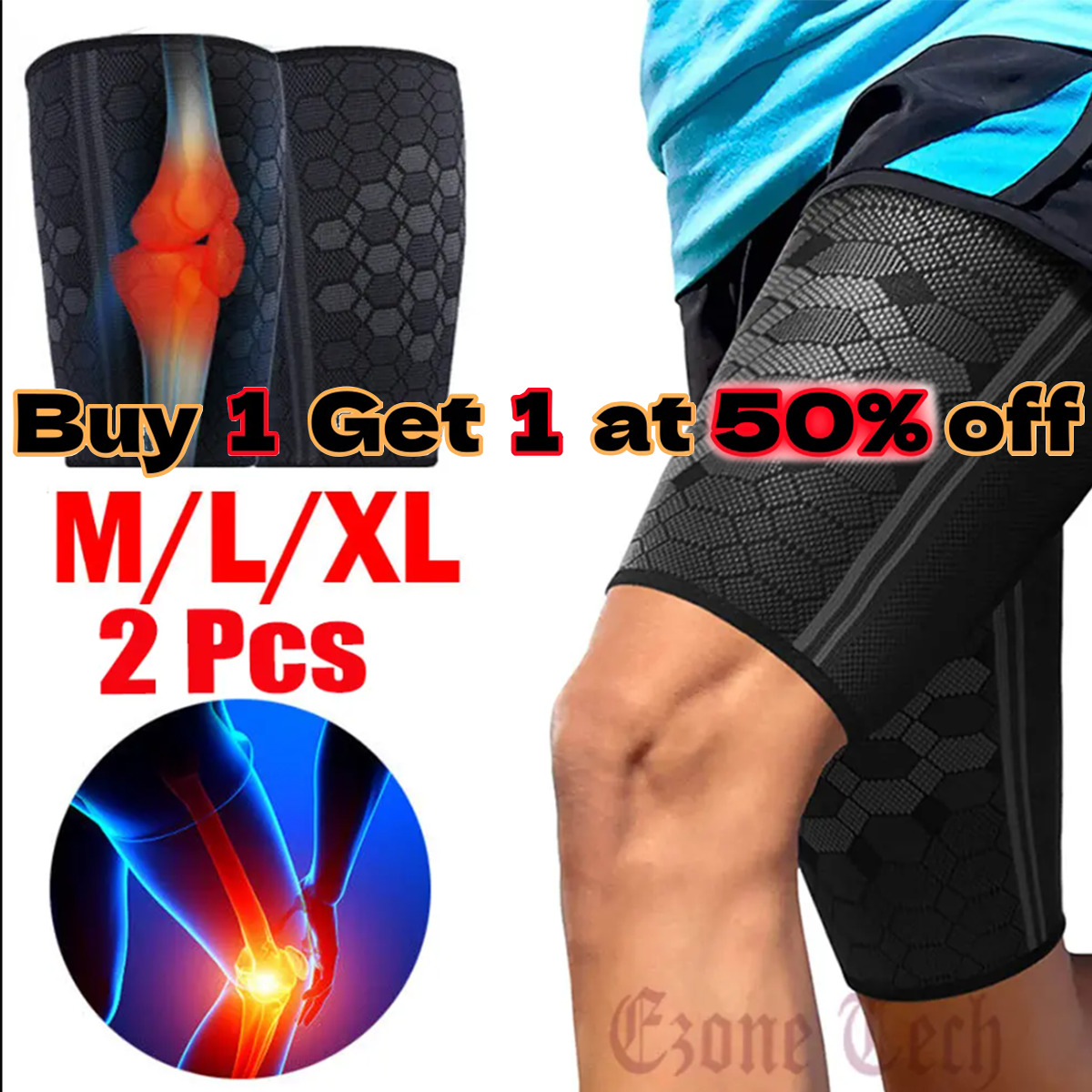 Thigh Compression Sleeves for Men and Women