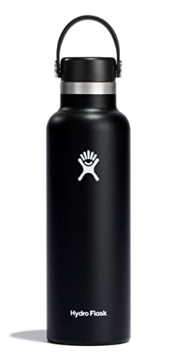 Black 21oz Hydro Flask Standard Flex Cap